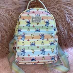 Loungefly Rainbow Stitch Fruit Backpack